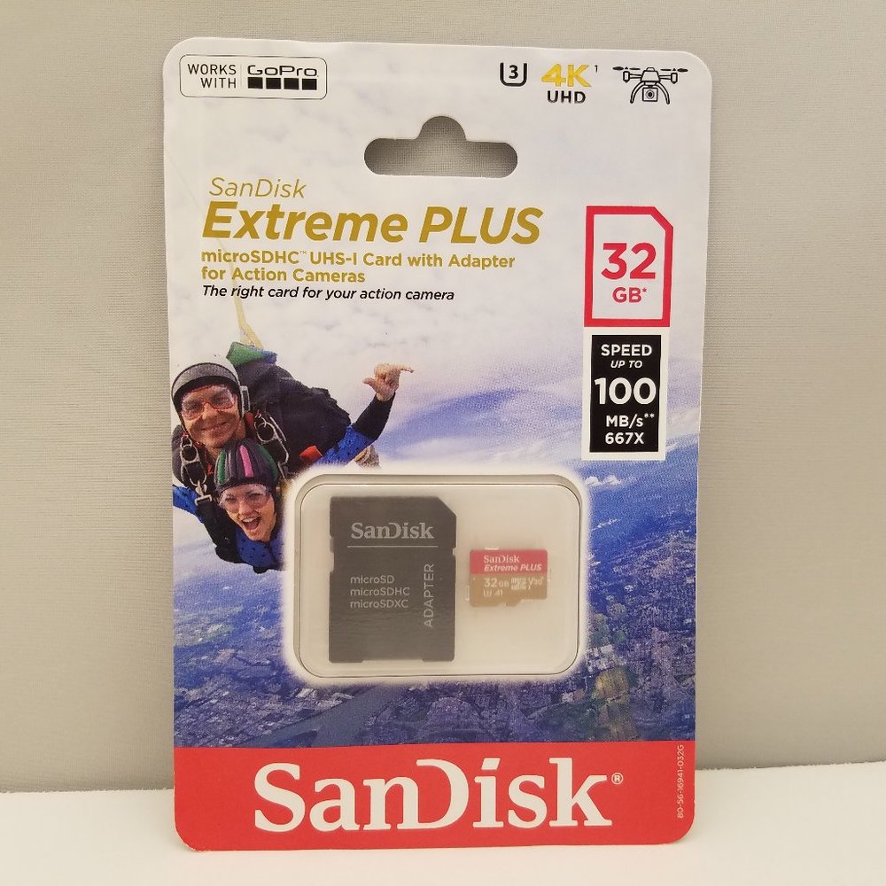 SanDisk Extreme Plus micro SDHC UHS-I Card 32GB Class 10